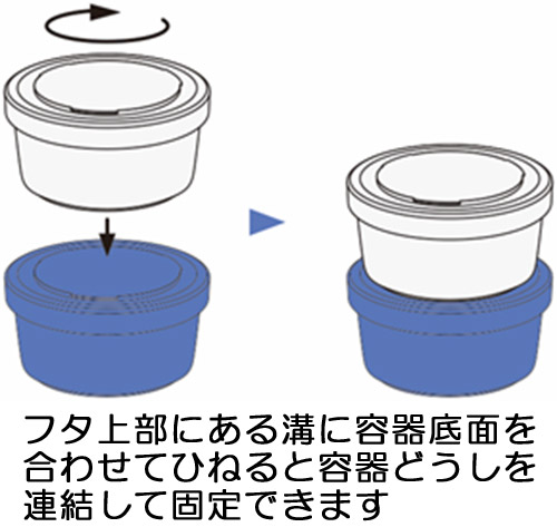 スタッキングランチケース２P